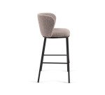 Tabouret Ciselia tissu bouclette H 75 cm couleurs