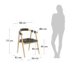 Chaise Majela - corde - bois d'eucalyptus