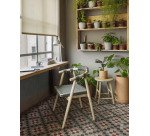 Chaise Majela en bois d'eucalyptus et corde