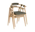 Chaise Majela - corde - bois d'eucalyptus