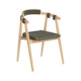 Chair Majela in eucalyptus wood and rope