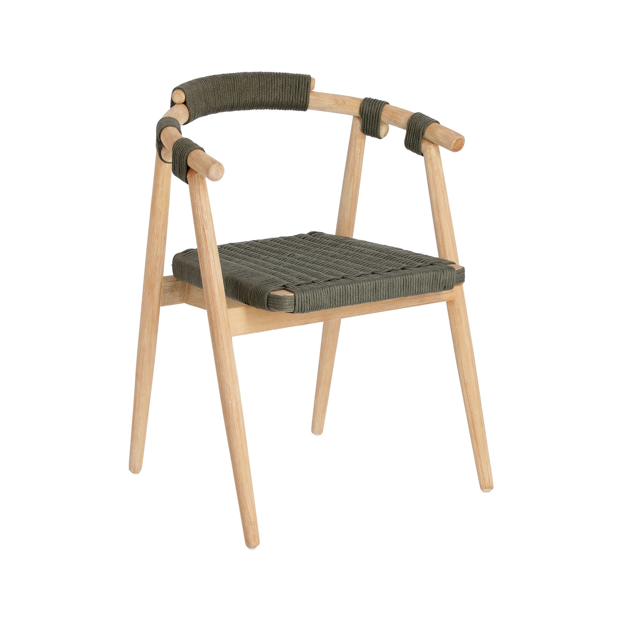 Chair Majela in eucalyptus wood and rope