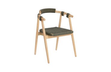 Silla Majela en madera de eucalipto y cuerda