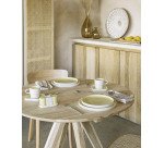 Table ronde Maial en teck massif Ø 90 cm