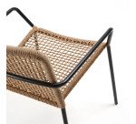 Chaise Ellen en corde, beige