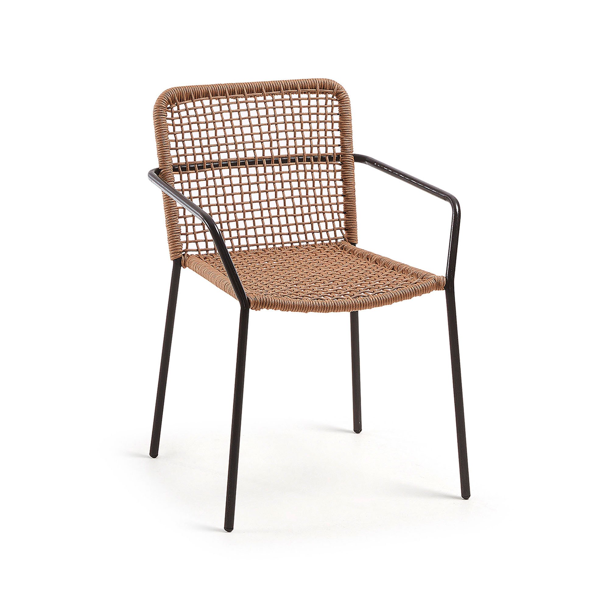 Chaise Ellen - corde - pieds acier galvanisé