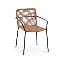 Chaise Ellen en corde, beige