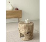 Table d'appoint Tropicana Ø 35 cm teck naturel