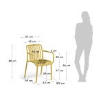 Chaise d'extérieur Isabellini - jaune