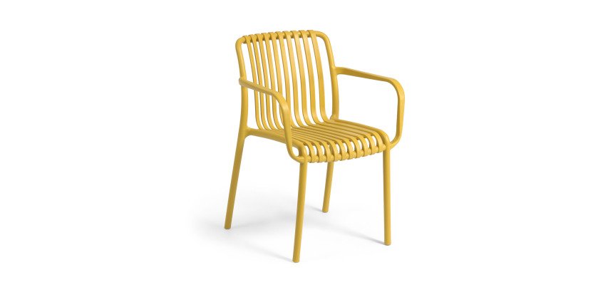 Chaise d'extérieur Isabellini - jaune