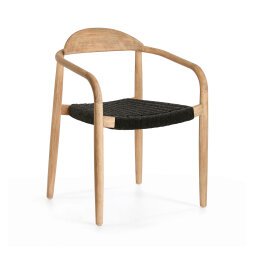 Chair Nina in solid acacia wood and rope