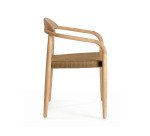 Chaise Nina en bois d'acacia massif et corde