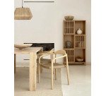 Chaise Nina en bois d'acacia massif et corde