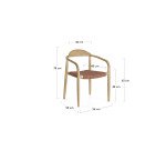 Chaise Nina - corde - bois d'acacia massif