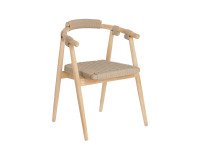 Chair Majela in eucalyptus wood and rope