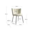 Chaise Aniela, tissu bouclette