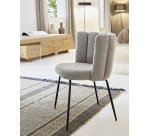 Chair Aniela bouclé fabric