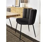 Chaise Aniela, tissu bouclette