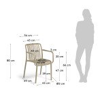 Chaise d'extérieur Isabellini - beige