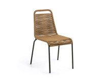 Chaise Lambton - corde - pieds acier