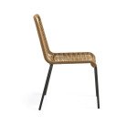 Chaise Lambton - corde - pieds acier