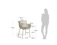 Chaise d'extérieur Surpika - plastique recyclable