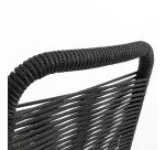 Chaise Lambton - corde - pieds acier