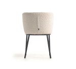 Chaise Ciselia tissu bouclette