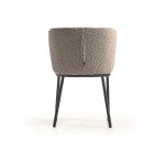 Chaise Ciselia tissu bouclette