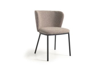 Chaise Ciselia tissu bouclette