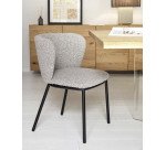 Chaise Ciselia tissu bouclette
