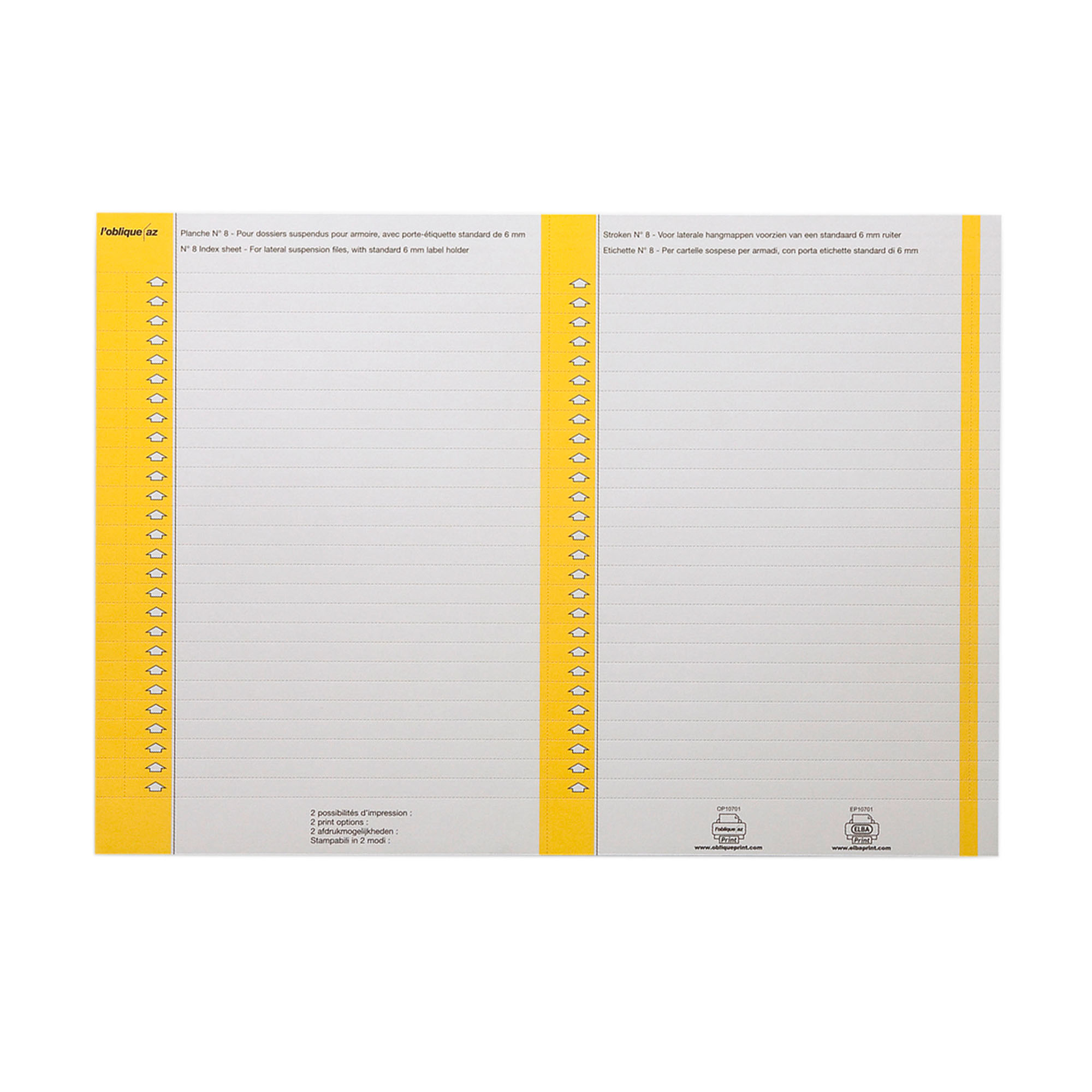Elba Smart PP/PP, 80 Mm - Carpeta (80 Mm, 28,5 Cm, 31,8 Cm, Color Blanco