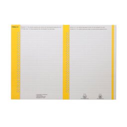 Hangmapetiketten voor kasten 6 x 137 mm Elba geel - pak van 270