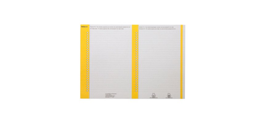 Etiquette dossier suspendu armoire 6 x 137 mm Elba jaune - Paquet de 270