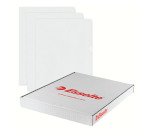 Chemise coin plastique Esselte Leitz A4 polypropylène 10,5/100e incolore - Paquet de 100