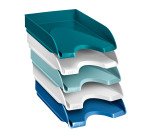 Lot de 5 corbeilles à courrier Riviera CEP couleurs assorties