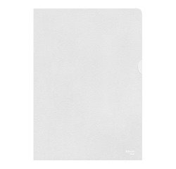 L-mapjes plastic Esselte A4 polypropyleen 12/100e kleurloos - pak van 10