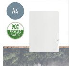 Chemise coin plastique LEITZ RECYCLE A4 polypropylène 13/100e recyclée incolore- Paquet de 100