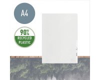 Plastic Corner Shirt LEITZ RECYCLE A4 recycled polypropylene 13/100th clear - Pack of 100
