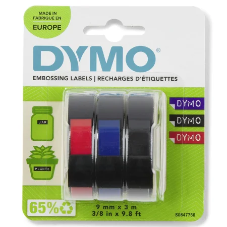 Rubans étiqueteuse Dymo couleurs fluor - SelfPackaging
