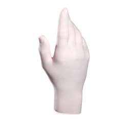 Guantes desechables para uso alimentario Mapa Solo 988, látex con polvo, blanco - Caja de 100 guantes