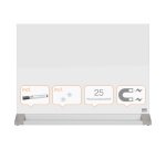 Séparateur de bureau en verre magnétique H 44,5 x L 58,5 cm Nobo