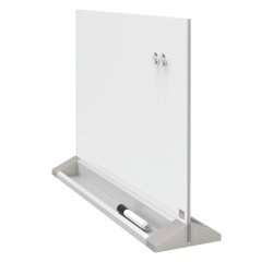 Séparateur de bureau en verre magnétique H44,5 x L 58,5 cm Nobo