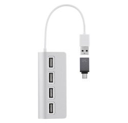 Hub USB-A en aluminio a 4x USB-A TnB