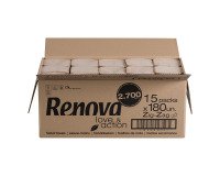Essuie-mains Zig-Zag Renova Love & Action - Carton de 2700 feuilles
