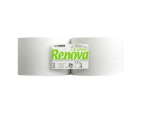Rollo de papel secamanos Renova Green de doble capa 350 m - Paquete de 2 rollos
