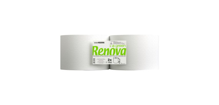 Handtuchrolle Renova Green doppellagig 350 m - Packung mit 2