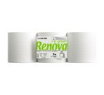 Rouleau d'essuie-mains Renova Green double épaisseur 180 m - Lot de 3