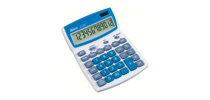 Calculatrice de bureau Ibico 212X - 12 chiffres