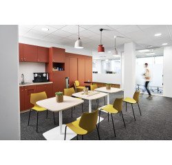 Mesa cuadrada Arti roble 80 cm